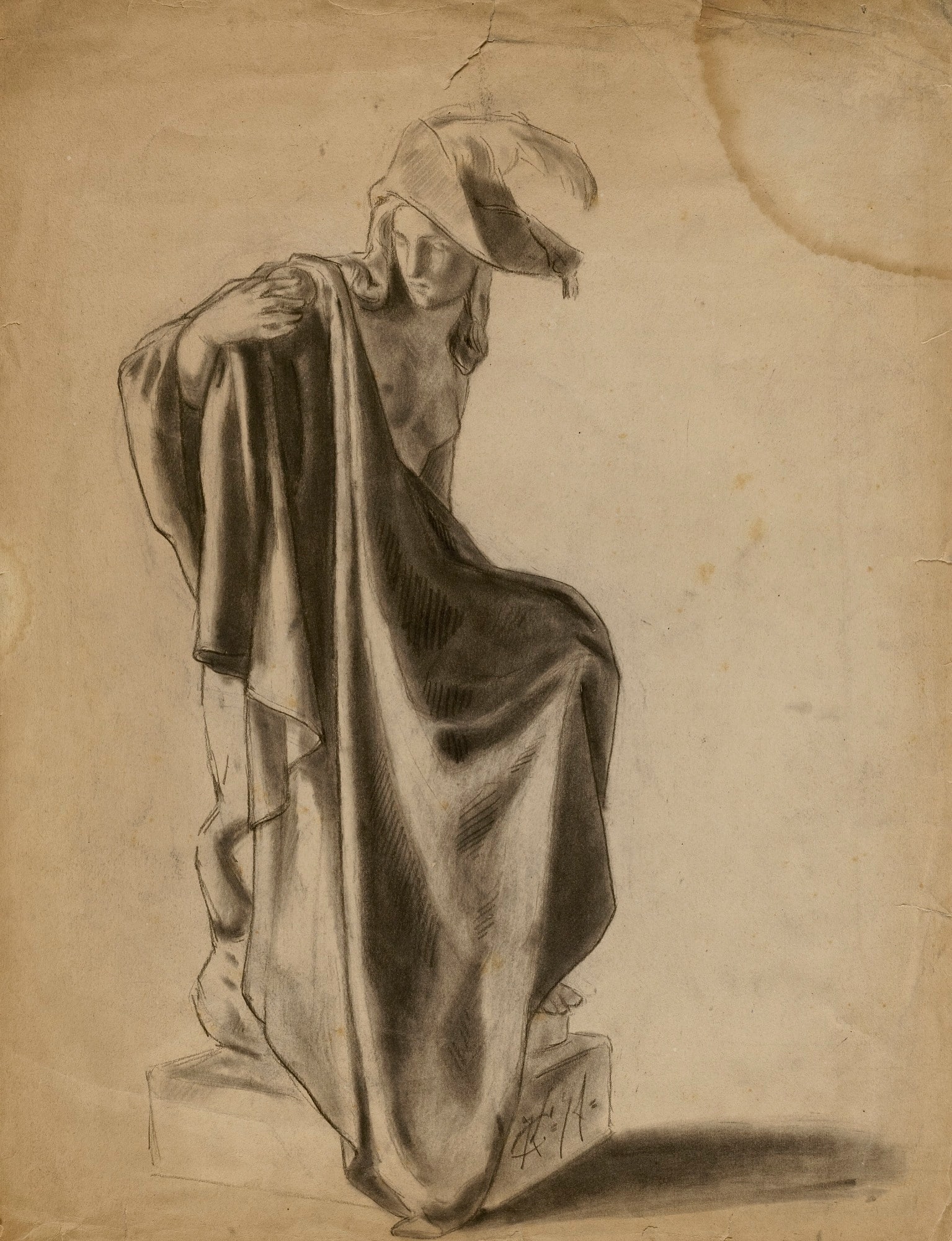 (Untitled) (Drapery Study)