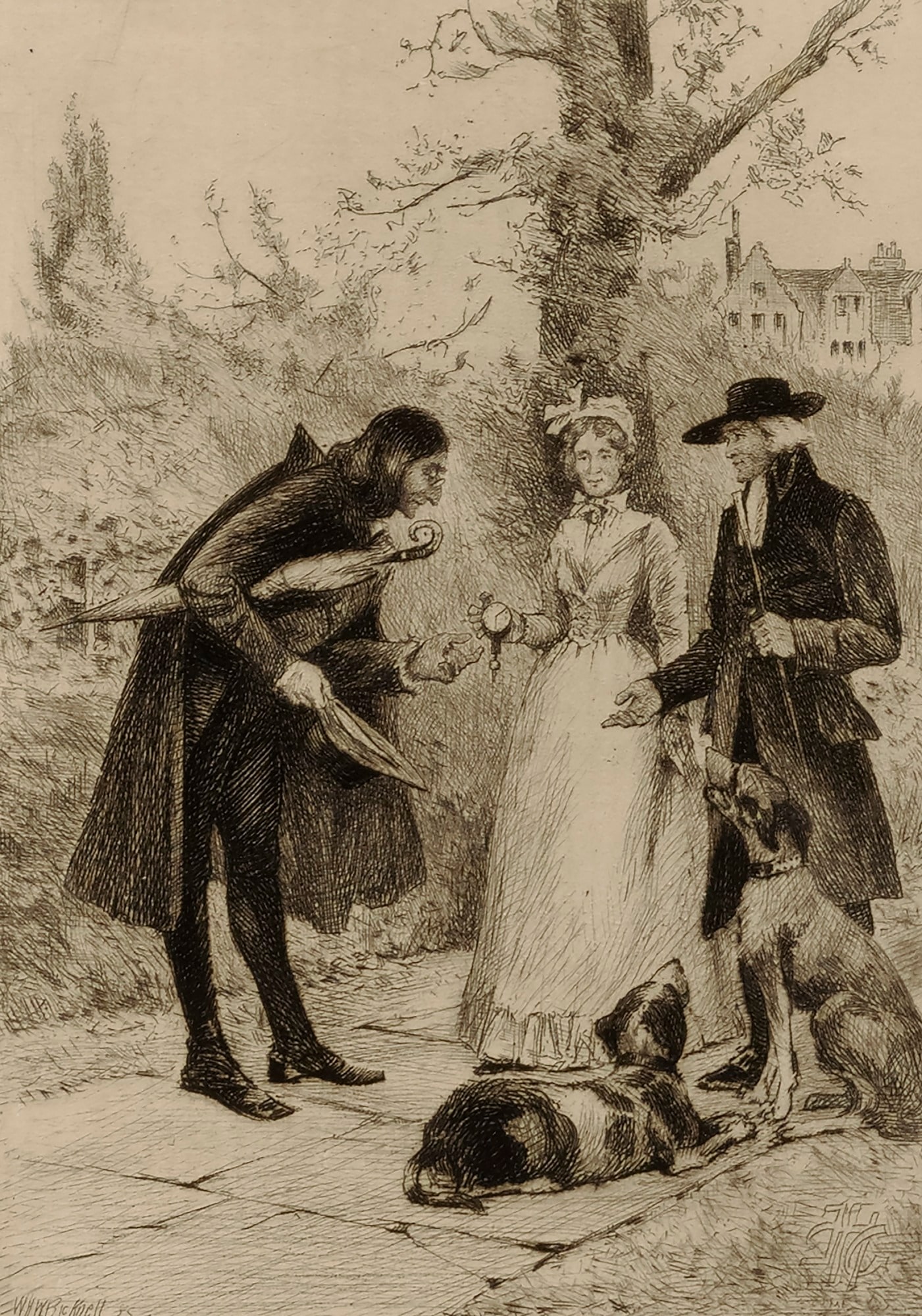 Untitled (couple meeting a man)