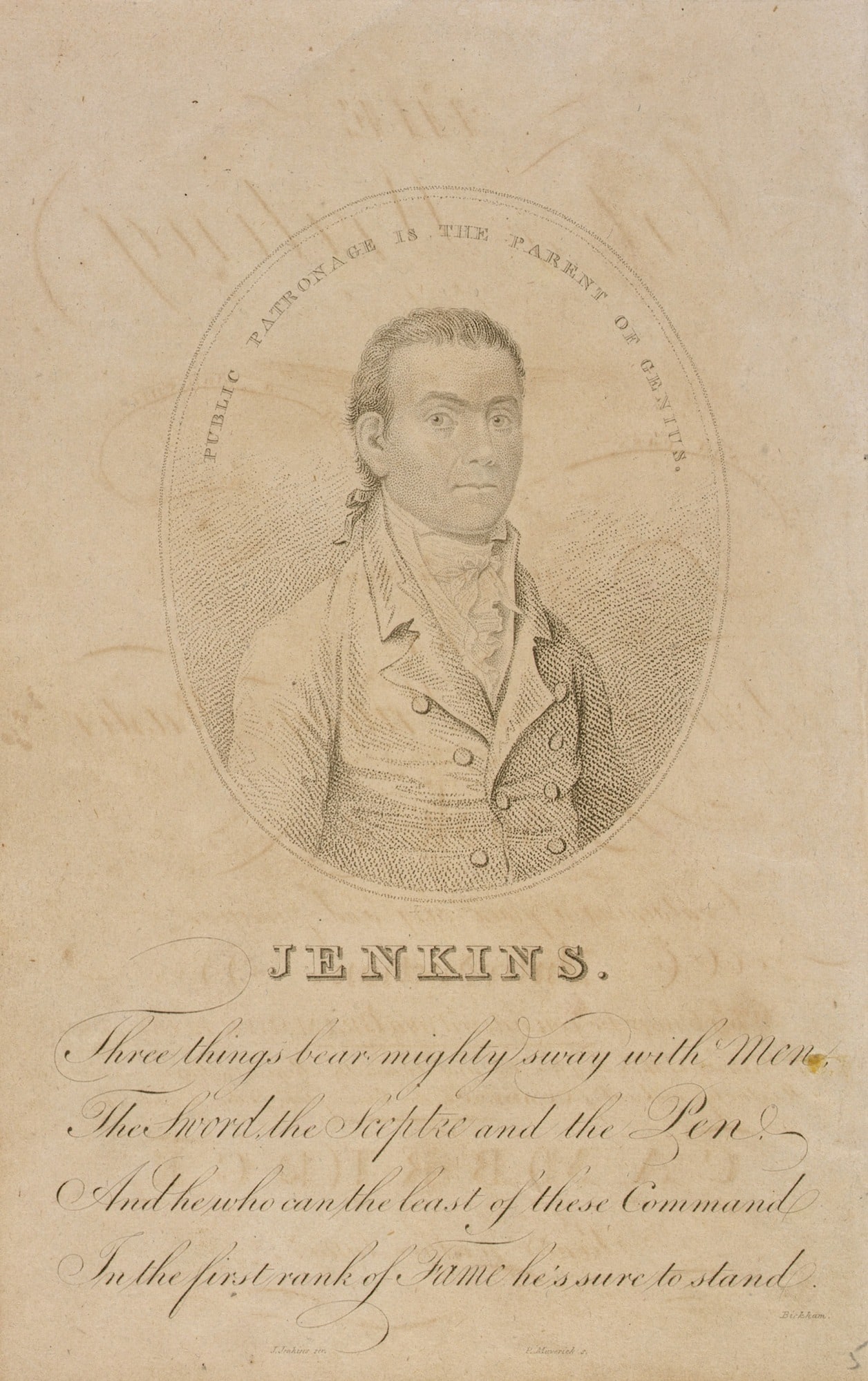 The Art of Writing by John Jenkins, Frontispiece
