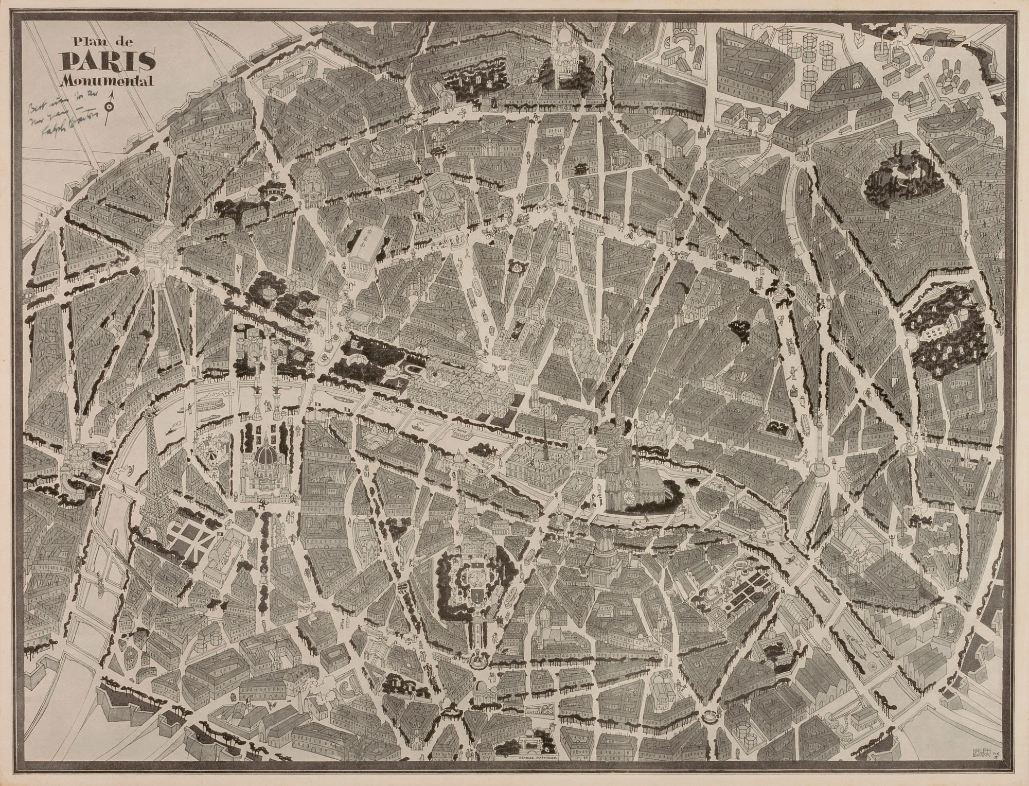Plan de Paris Monumental
