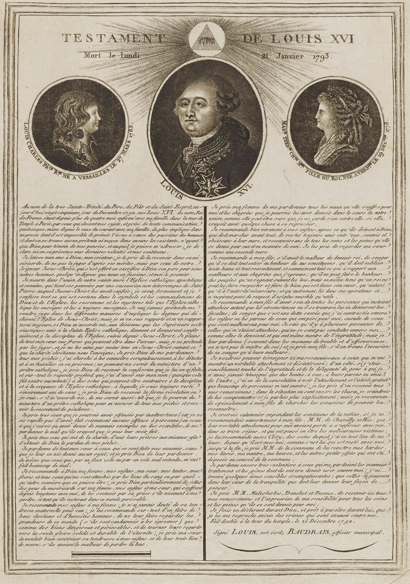 Testament de Louis XVI