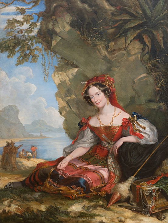 Portrait of Lady Caroline Montagu (d. 1892) as Haidée