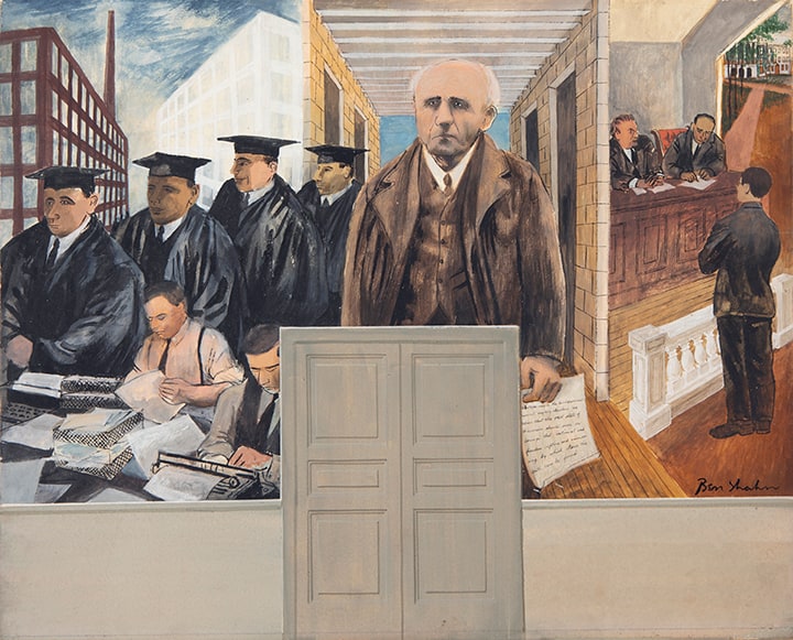 Detail study for Great State of Wisconsin mural