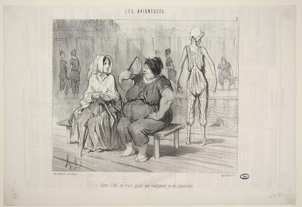In summer this is the only place where I really feel comfortable. (Dans l'été ce n'est qu'ici que réellement je me trouve bien), number 2 from the series The Bathing Ladies (Les Baigneuses)