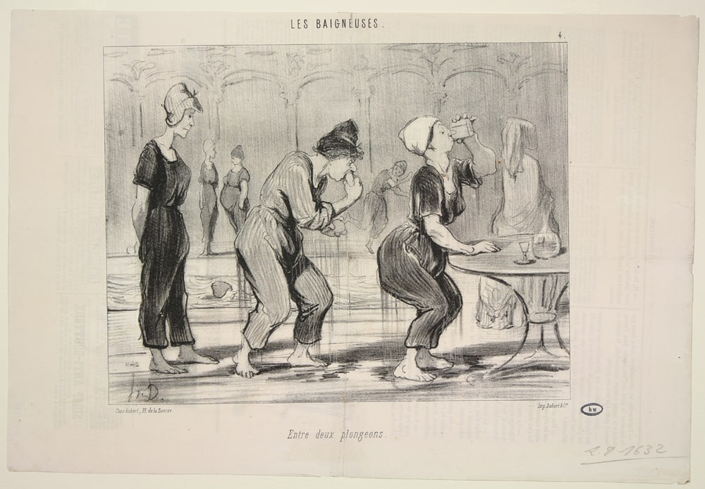 In between swims (Entre deux plongeons), number 4 from the series The Bathing Ladies (Les Baigneuses)