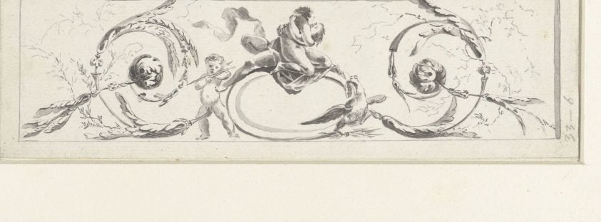 Fries, samengesteld uit acanthus-ranken