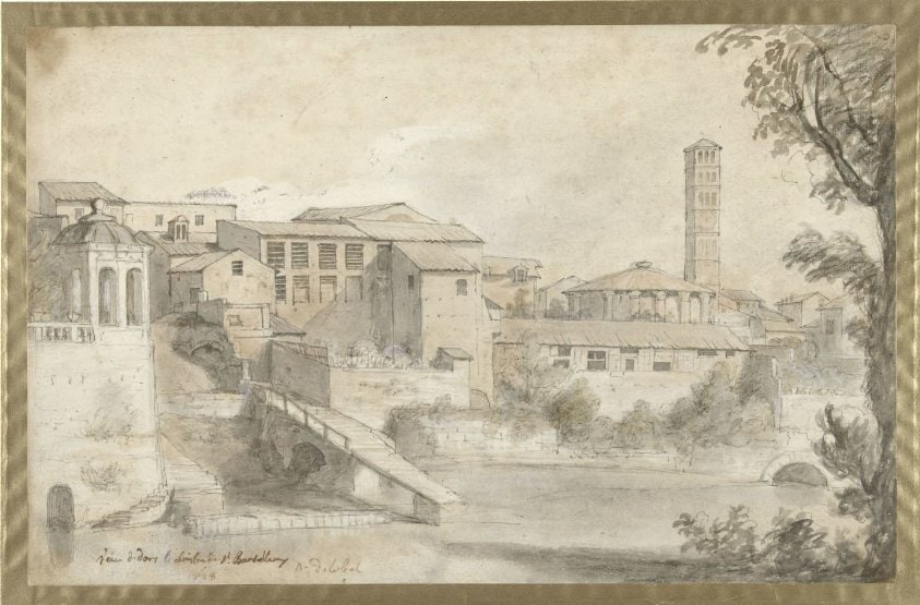 Tibereiland met het klooster van San Bartolommeo