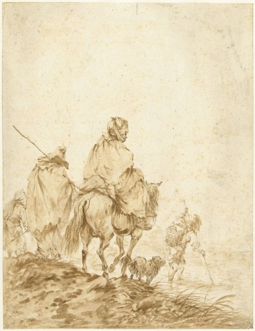 Schamel geklede reizigers