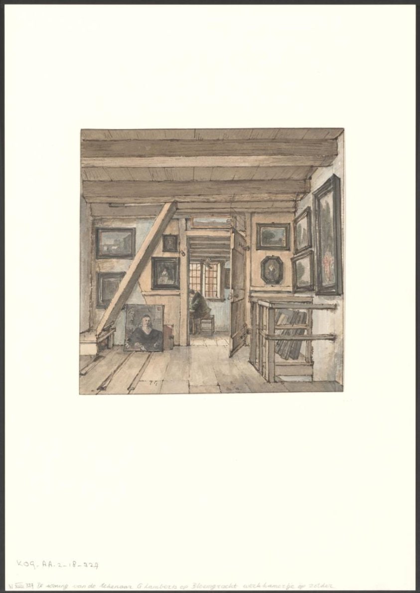 Werkkamer van de kunstenaar