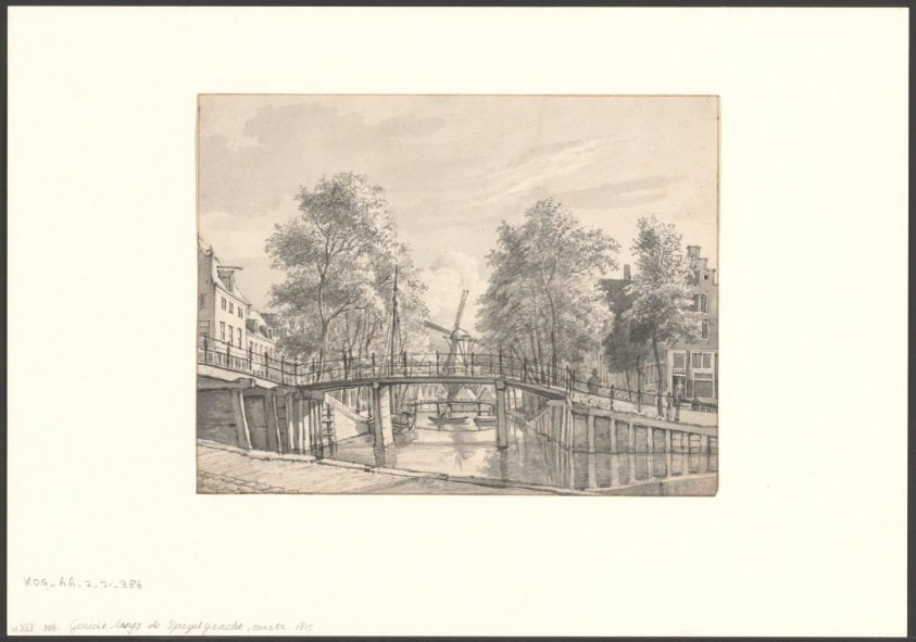 Gezicht op de Spiegelgracht