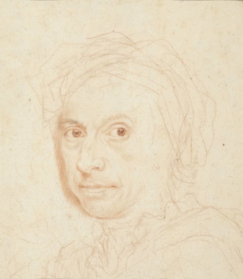 Studie voor een portret van een man