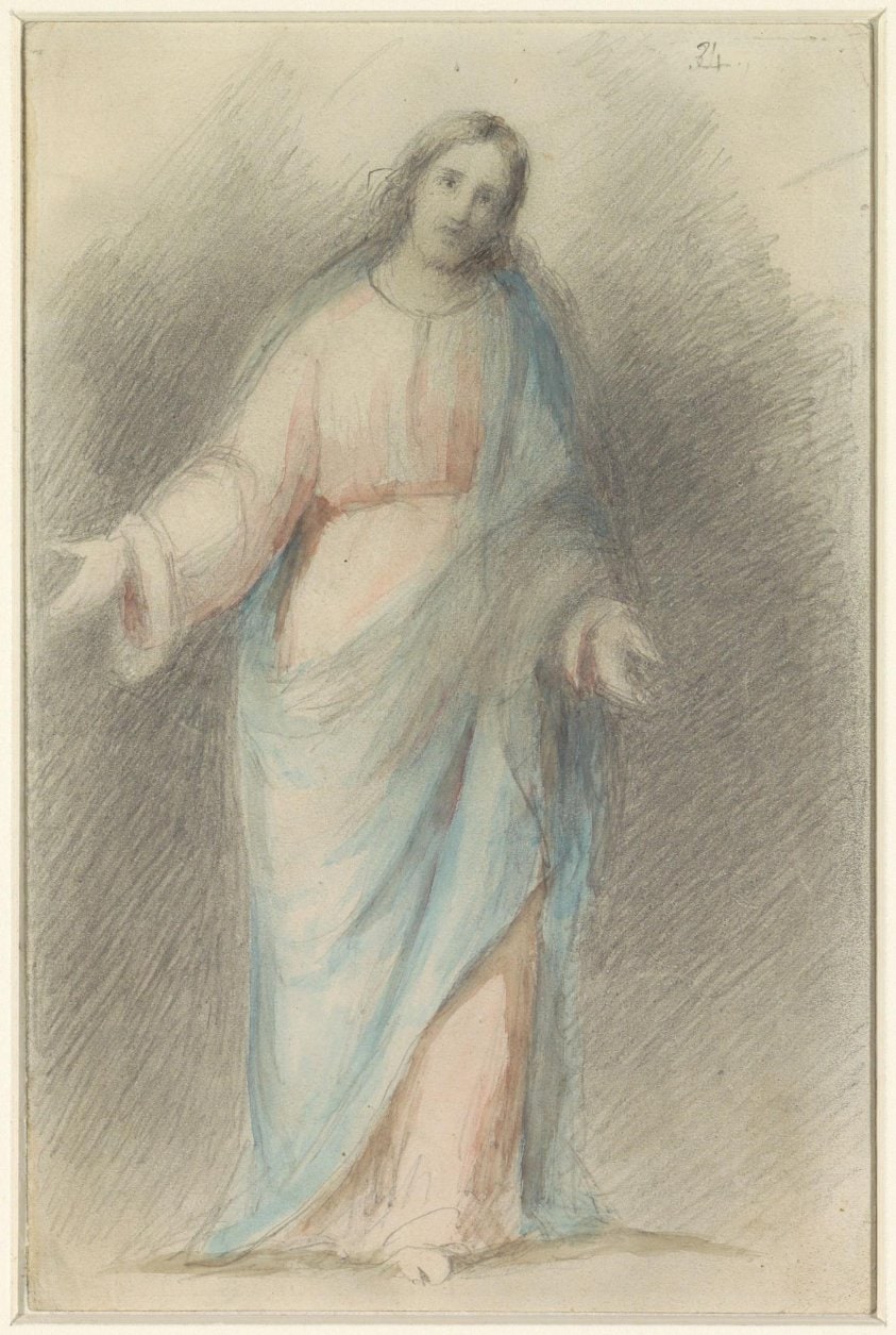 Staande Christus, met uitgespreide armen