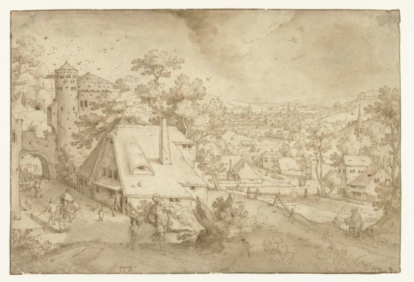 Landschap met Abraham en Izaäk