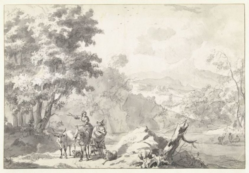 Italianate Landscape with Herders and their Flock