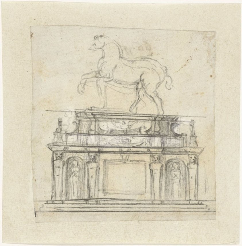 Design for an Equestrian Statue of Henry II of France