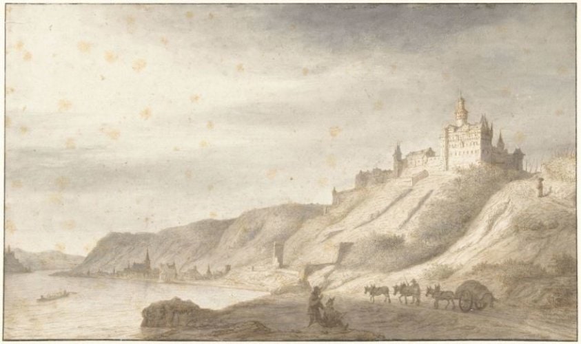 Slot Rheinfels bij St. Goar aan de Rijn