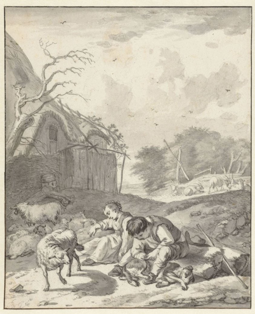 Herder en een herderin