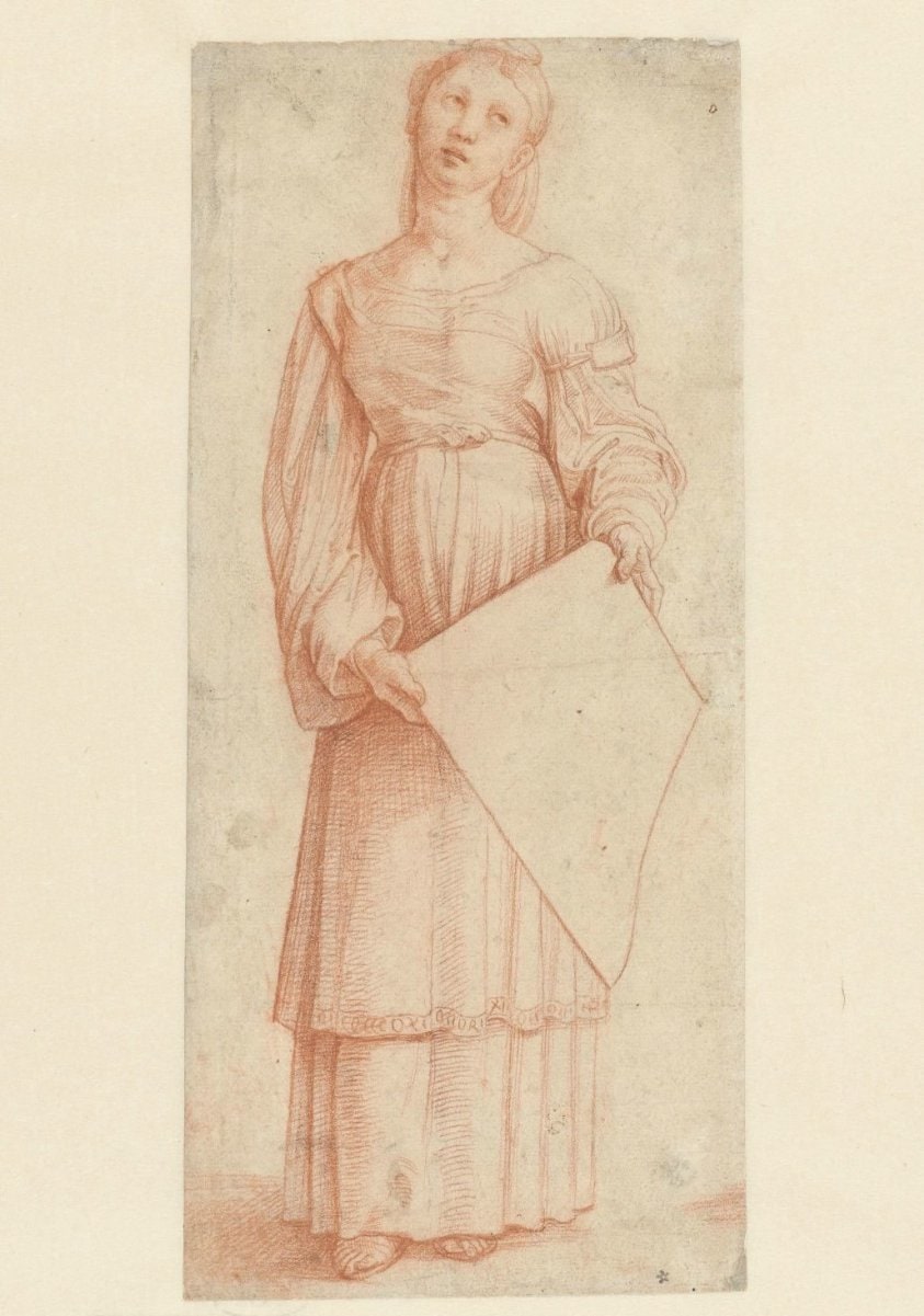 Staande heilige Cecilia