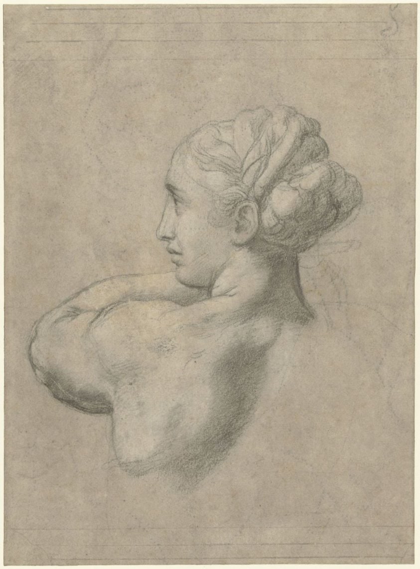 Study of the Head and Left Shoulder of a Woman