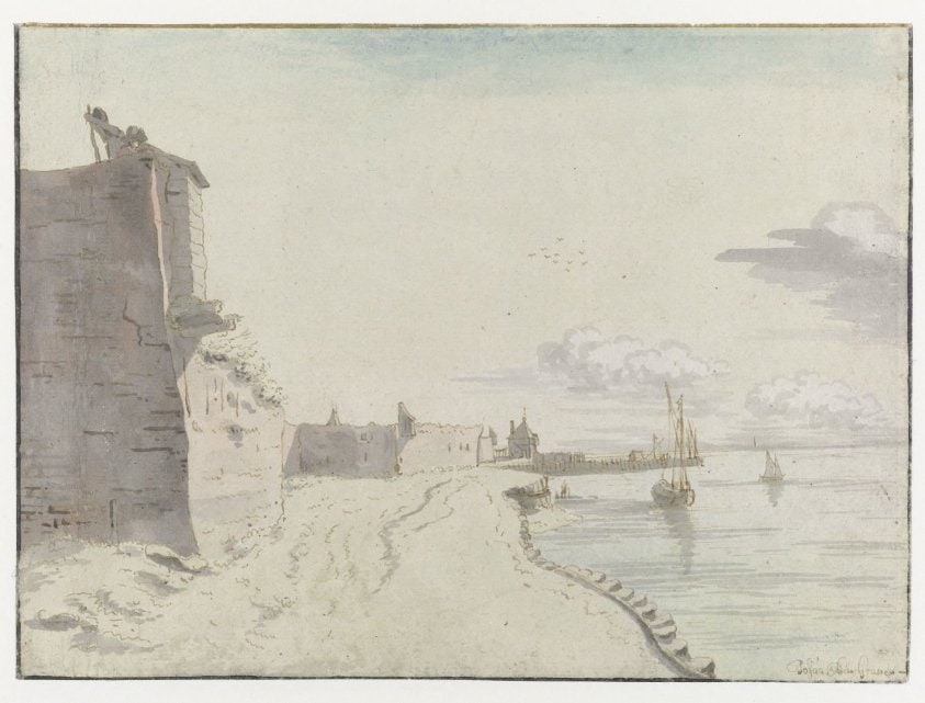 View of the Waterschans Bulwark, Bergen op Zoom
