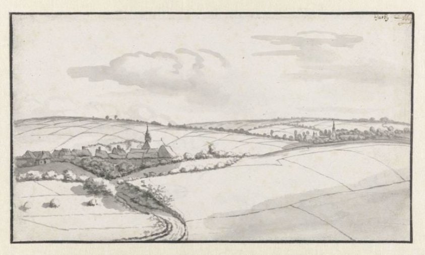 View of the Village of Harly, Aisne, Hauts-de-France