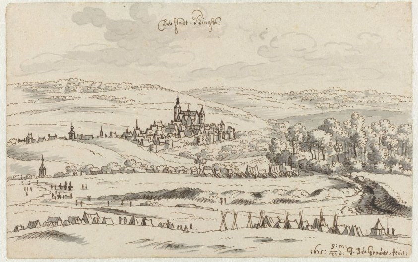 View of an Encampment of the Army of Willem III near Binche, Hainaut