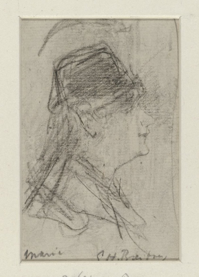 Portret van Marie Breitner