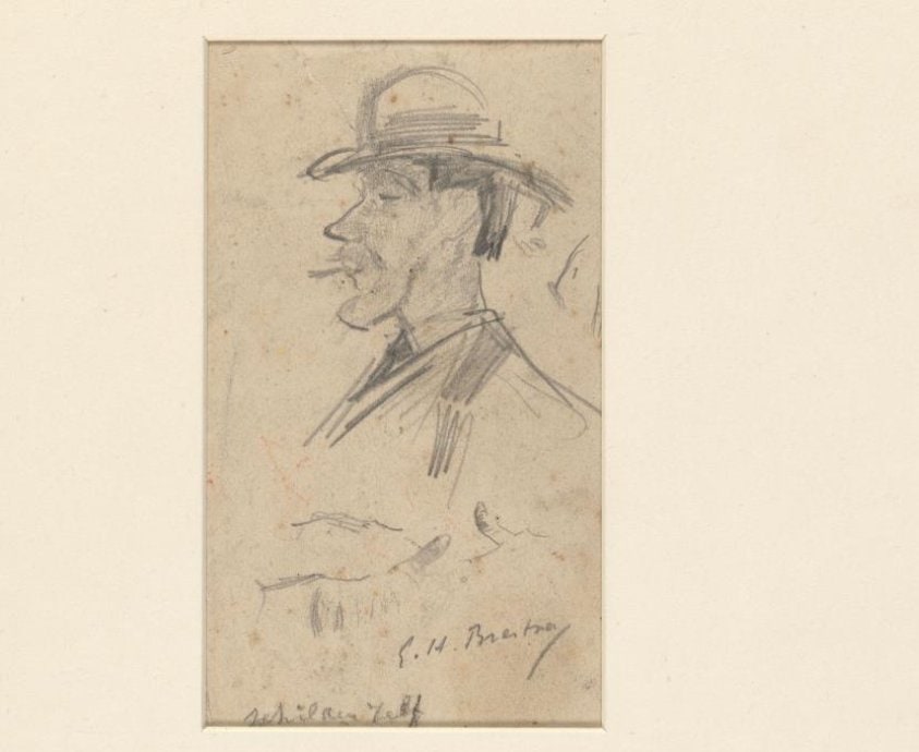 Zelfportret van Goerge Hendrik Breitner