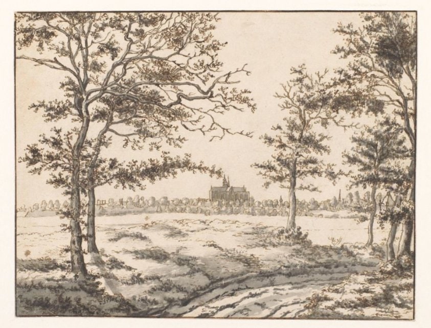 View of Bergen op Zoom from the East