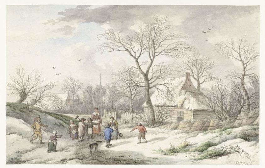Winter: Assembling for Shrove Tuesday