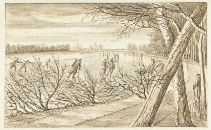 Skaters on a River
