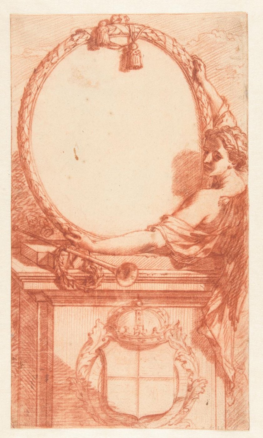 Ontwerp voor het kader rond een portret van Hendrik VIII