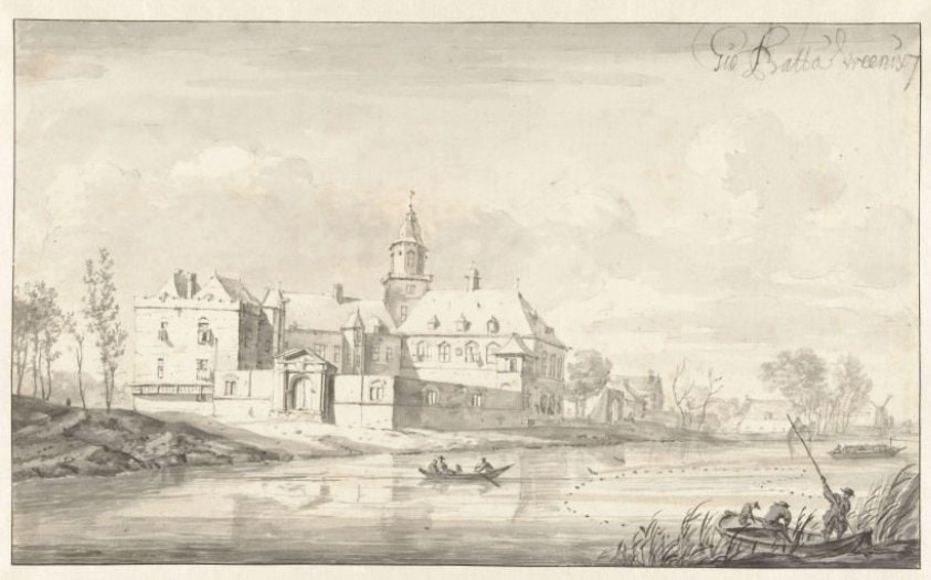 View of Nijenrode Castle on the River Vecht