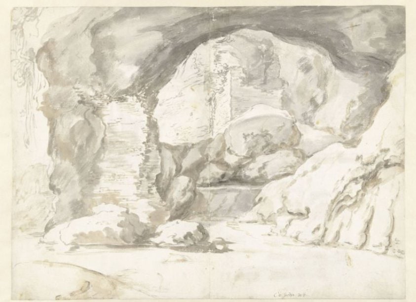 View in the Vaults of a Classical Ruin