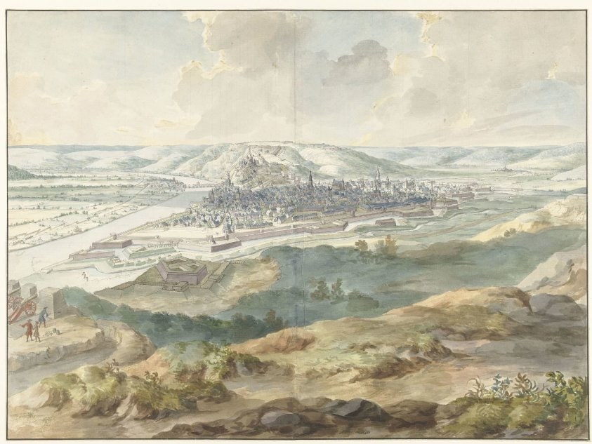 View of Namur from the East during the Siege of 1695