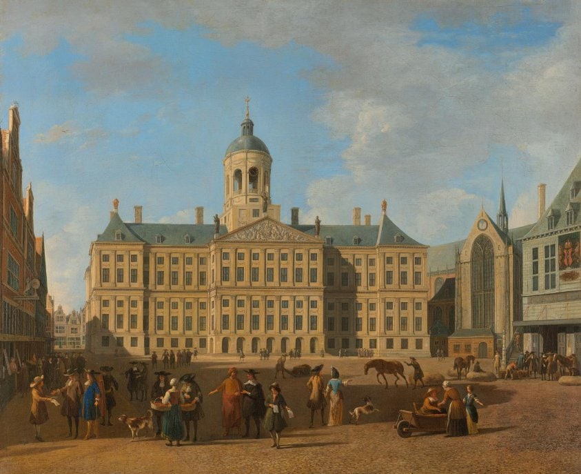 The Town Hall on Dam Square, Amsterdam