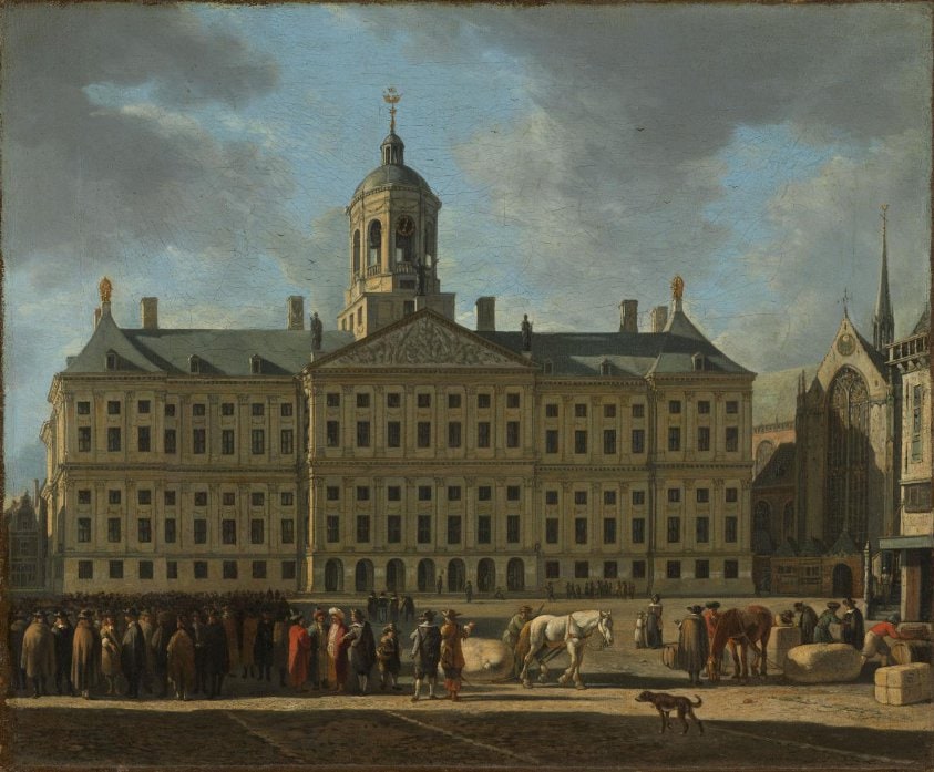 The Town Hall on Dam Square, Amsterdam