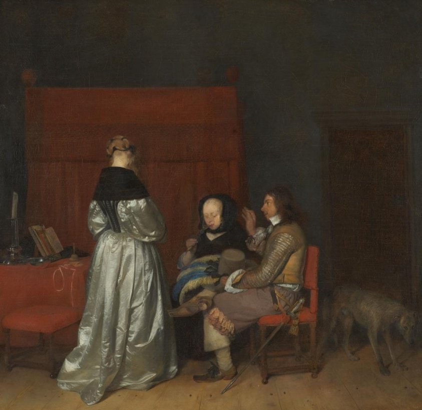 Gallant Conversation, Known as ‘The Paternal Admonition’