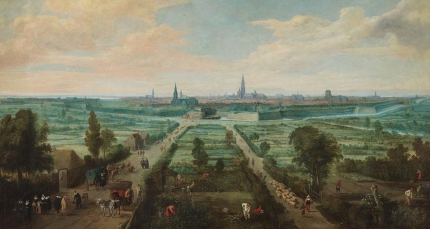 Panoramic View of Antwerp from the East