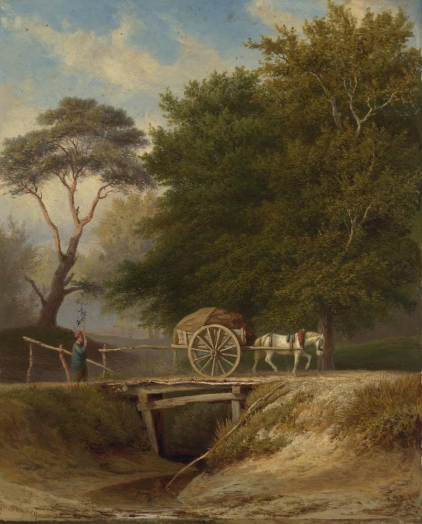 Landschap met brug te Wolfheze