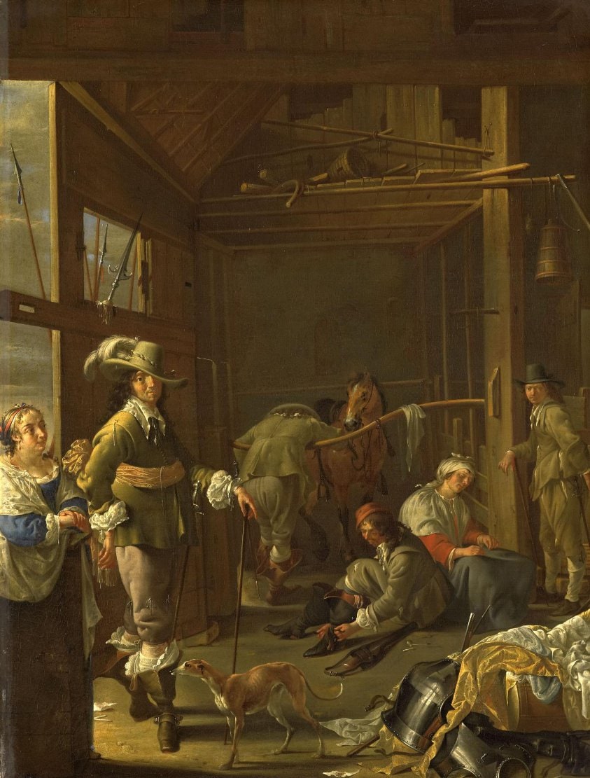 Soldiers in a Stable
