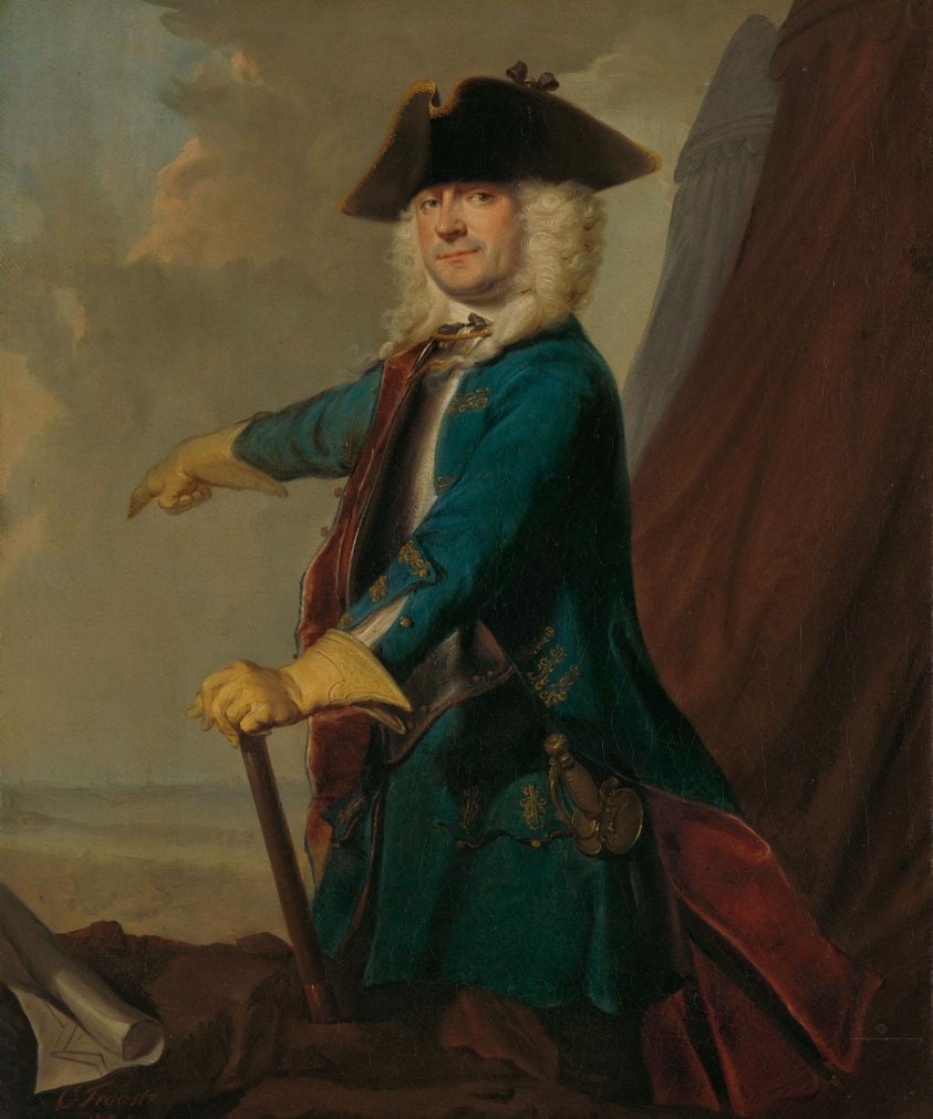 Gerrit Sichterman (1688-1730). Quartermaster-General of the Cavalry, Colonel of the Oranje-Groningen Infantry Regiment, Commandant of Grave