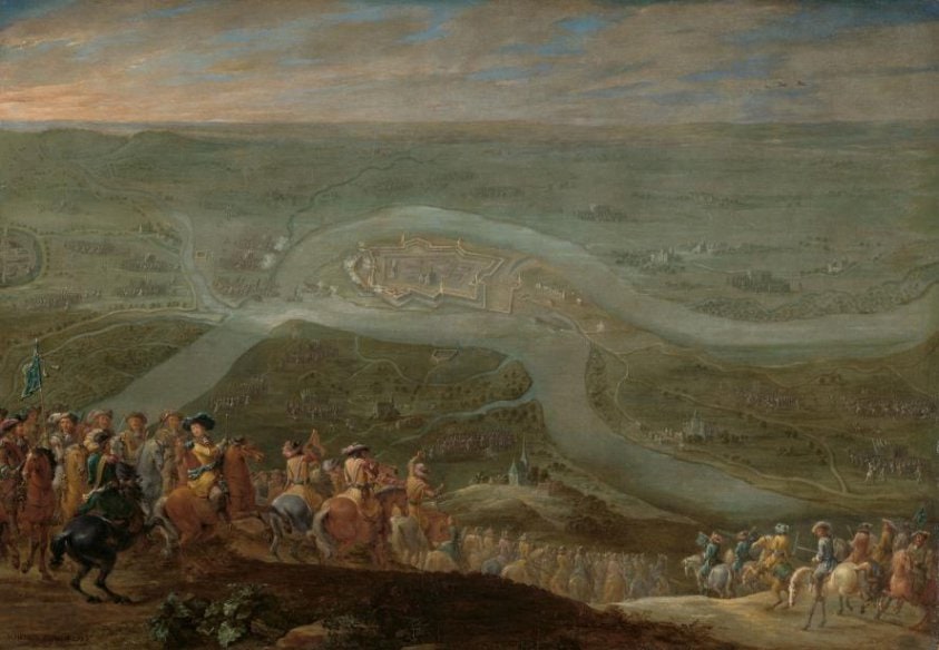 King Louis XIV and his Entourage at the Siege of Schenkenschans, 1672