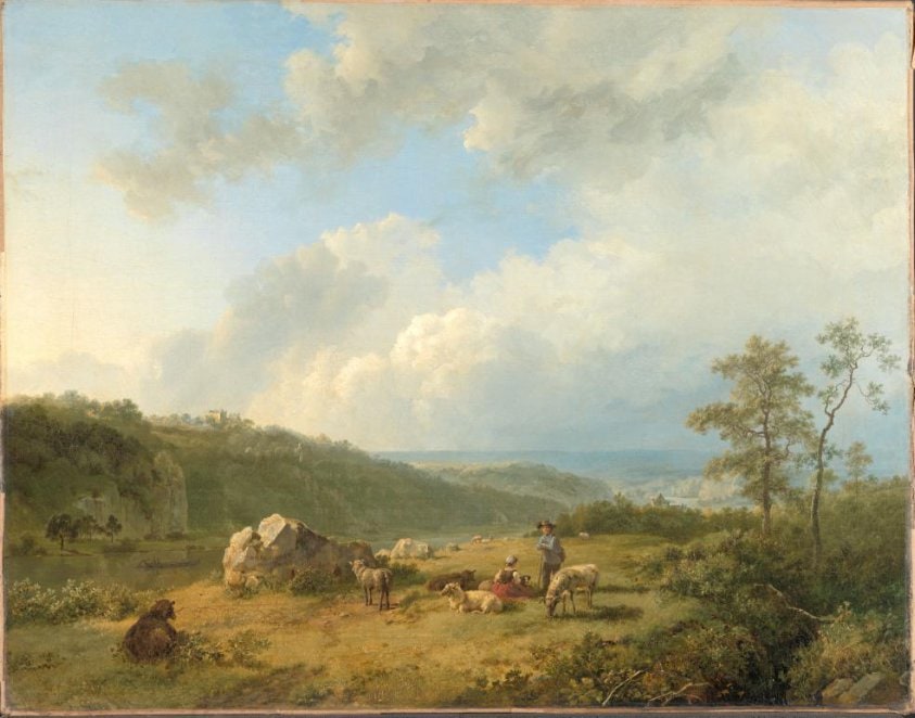 Landscape with an Oncoming Rainstorm