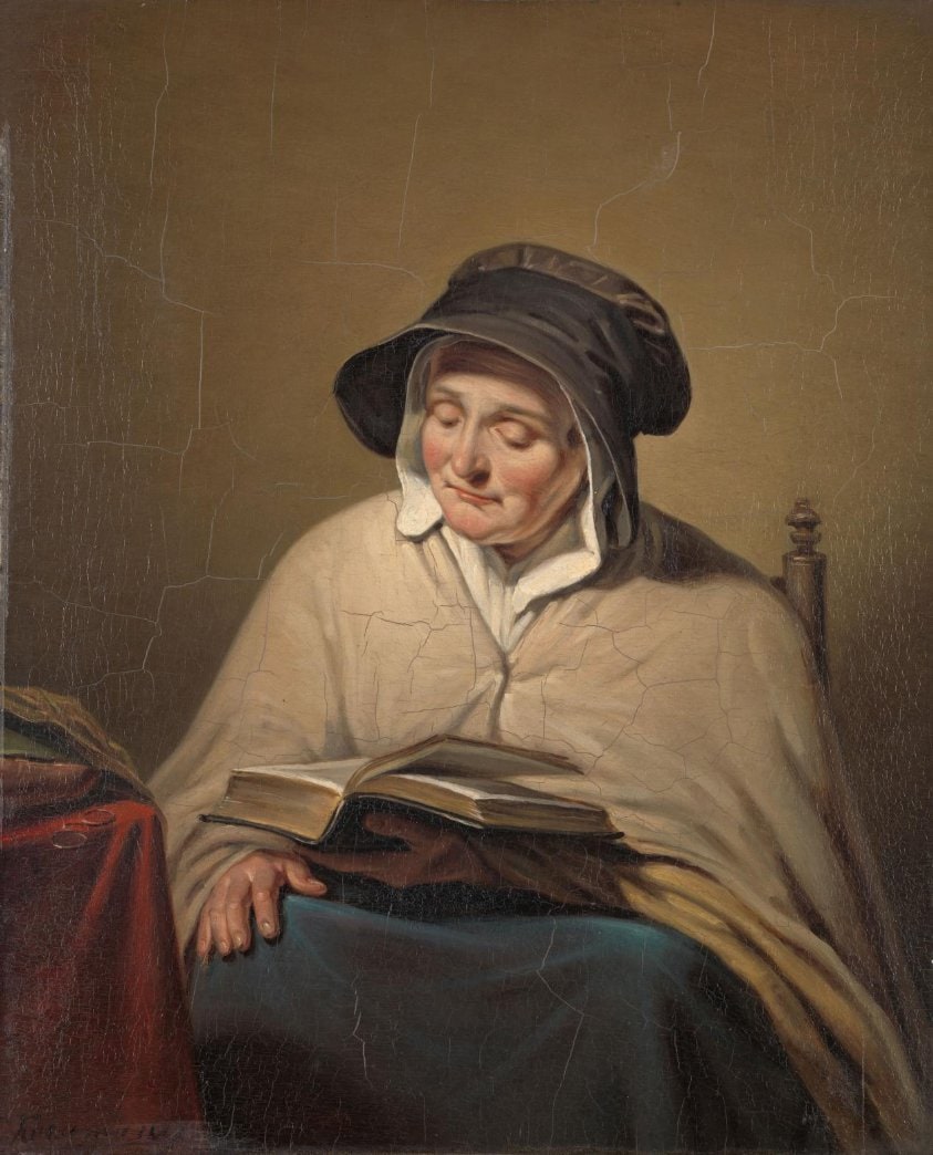 Old Woman Reading