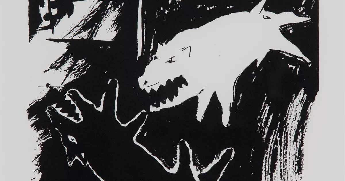 Black dog - white dog II