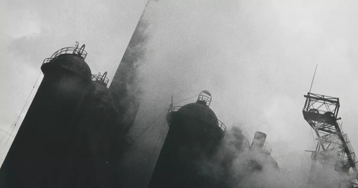 Blast furnace in the Ruhr, Germany
