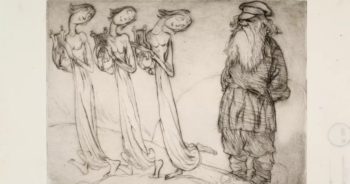 Count Leo Tolstoi finding an element of sensuality in the heavenly choir