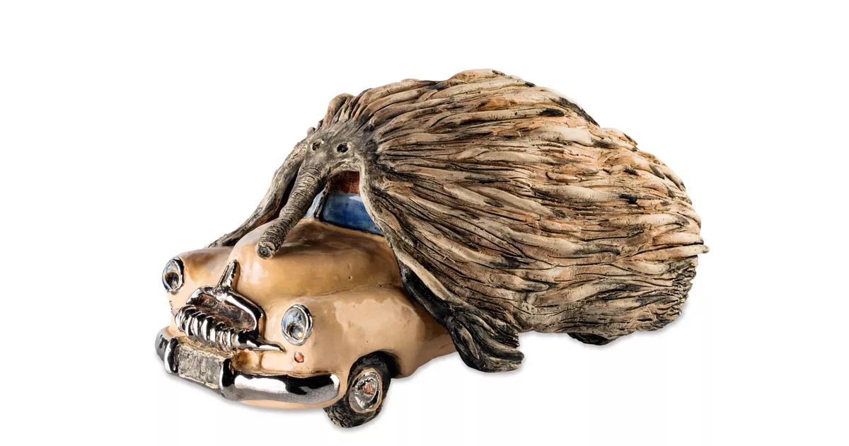 F.J. Holden pretending to be an Australian native porcupine