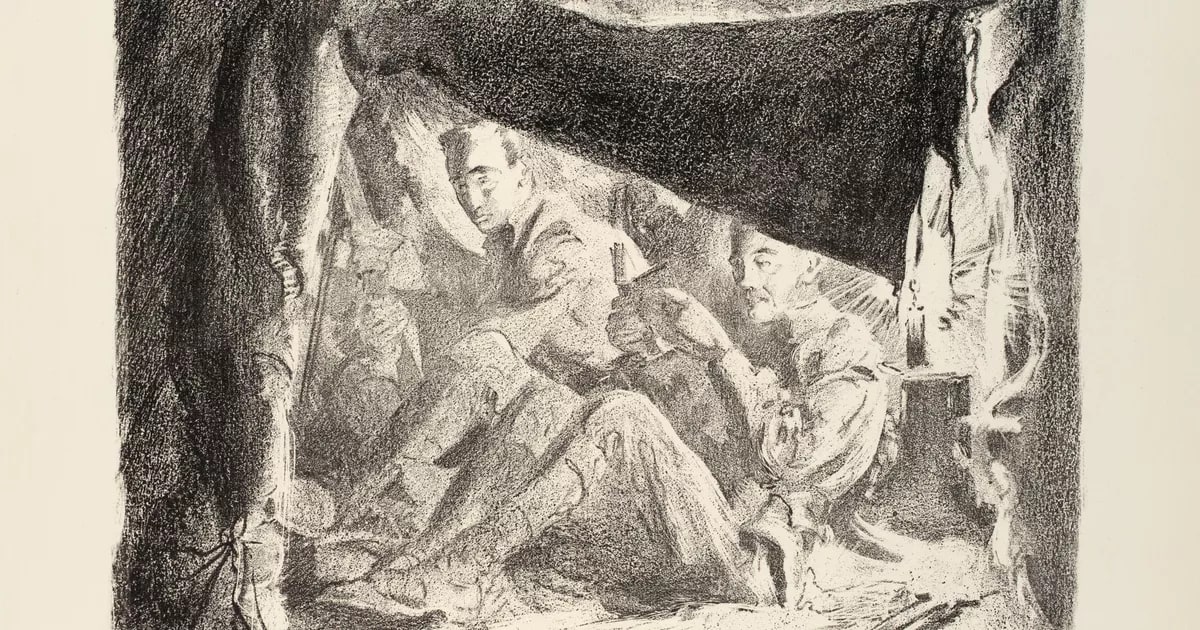 Funk hole near Bullecourt 1917